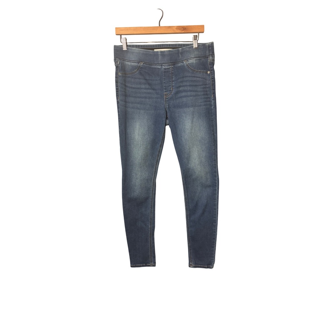 Old Navy Rockstar Super Skinny Jeggings 10 Blue Mid-Rise Stretch Casual Denim